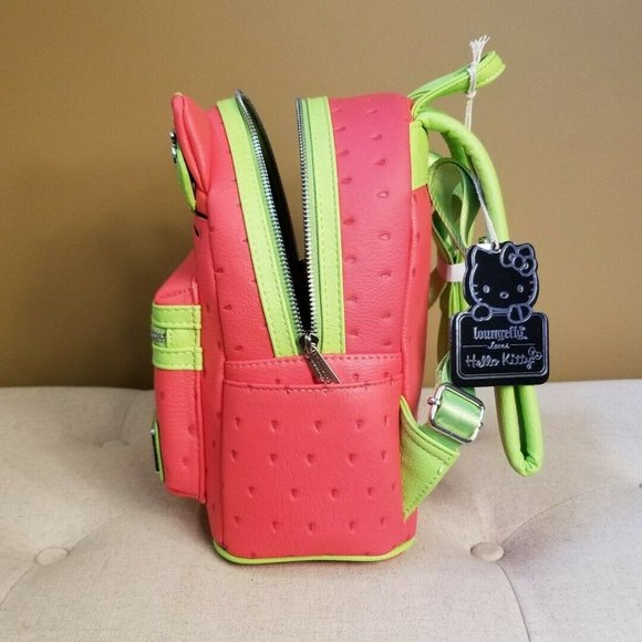 Hello Kitty Loungefly Strawberry Backpack NEW - Picture 9 of 12